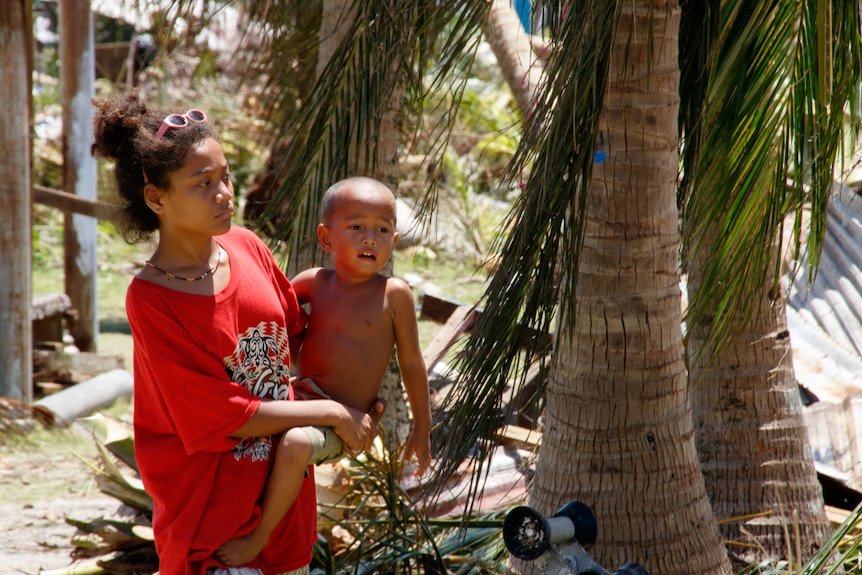 Dangers in debris on Ulithi atoll