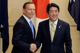 Tony Abbott and Shinzo Abe