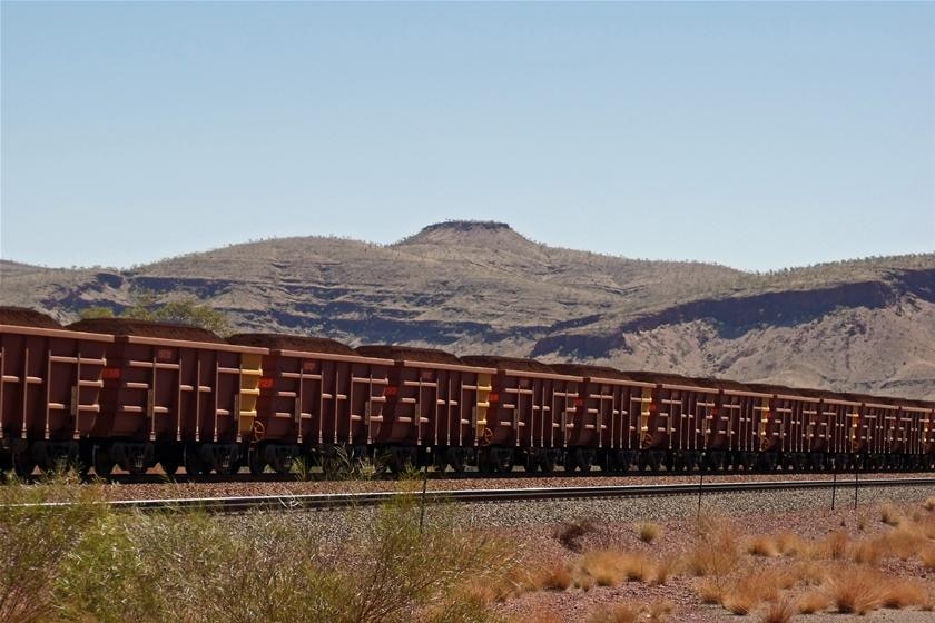 An iron ore train.