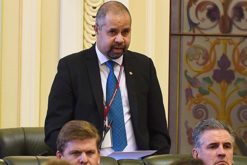 Billy Gordon addresses Parliament