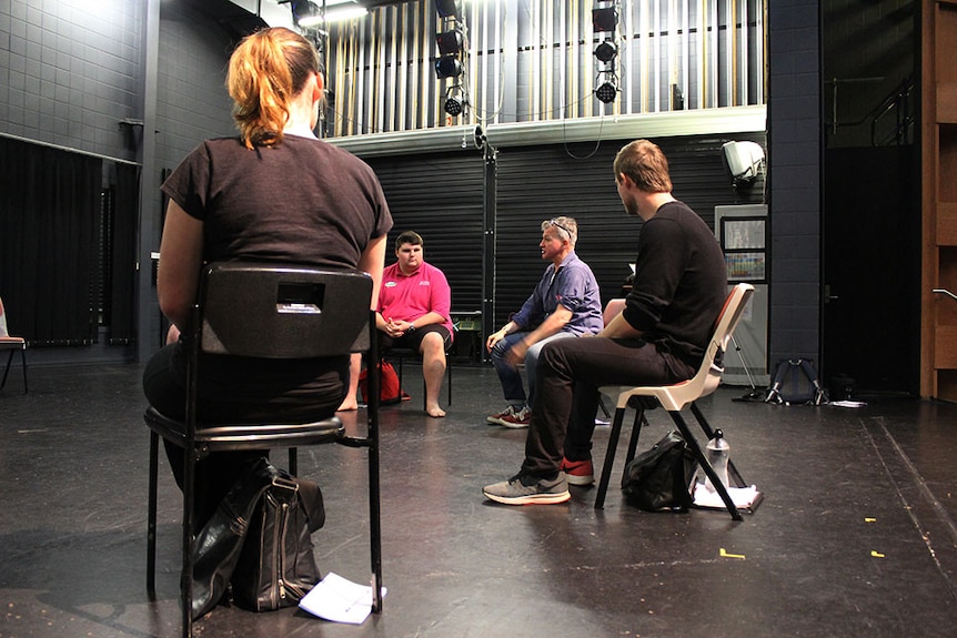 Peter Cousens teaching third year students at the Central Queensland Conservatorium of Music in Mackay.