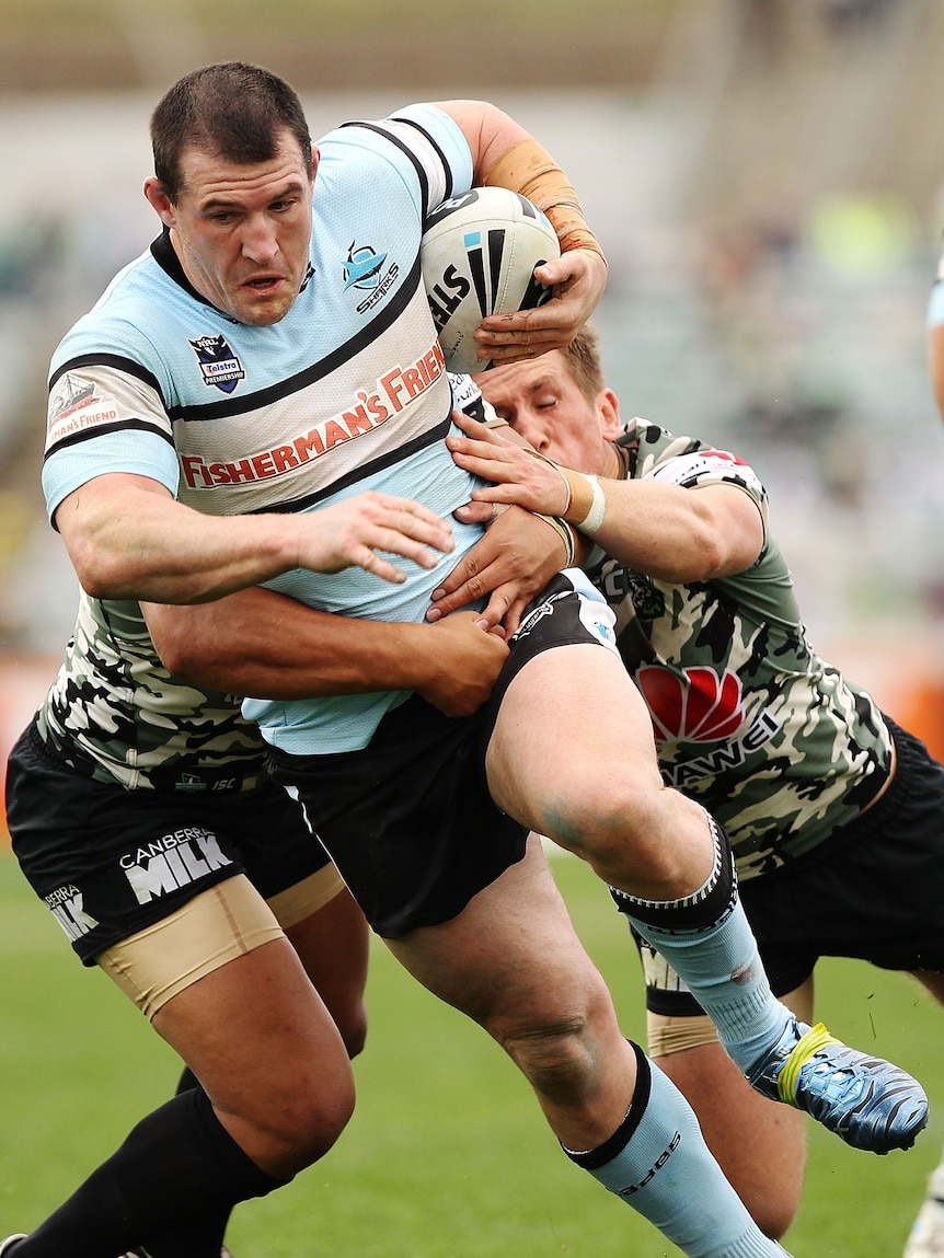 Leading the charge: Gallen finished with 23 carries for a mammoth 203 metres.