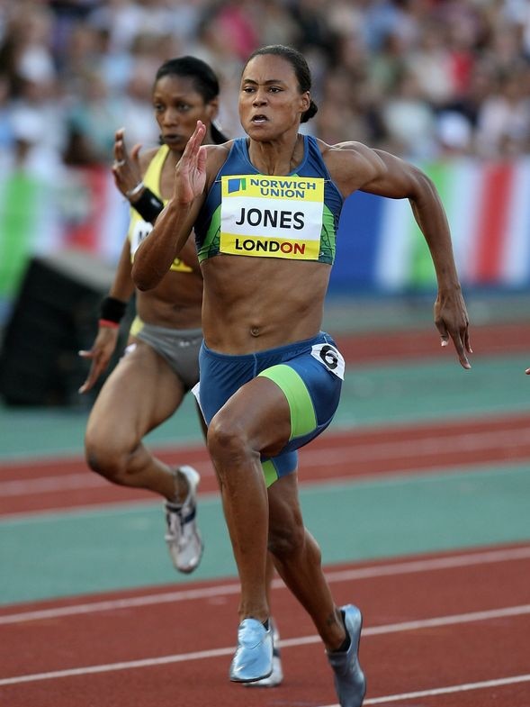 Athletics sprint champion Marion Jones
