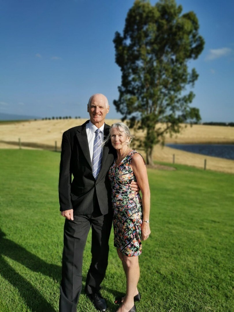 Ian Rabone and his wife Wendy.