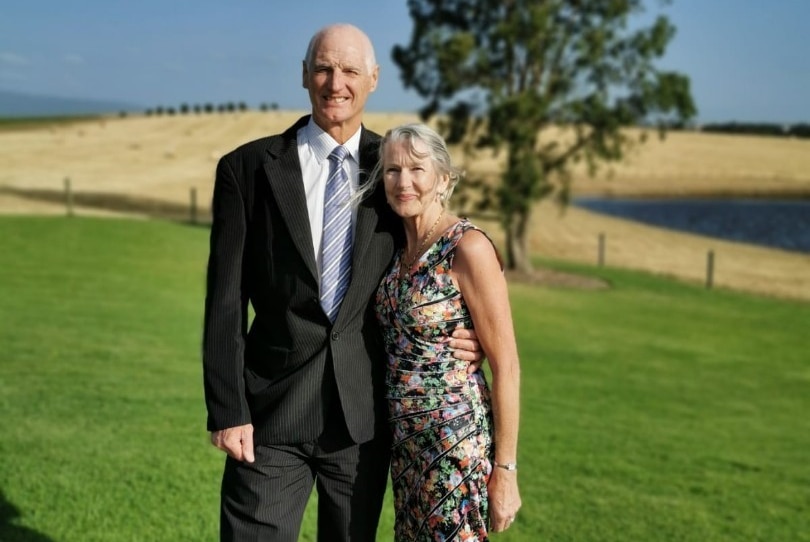 Ian Rabone and his wife Wendy.