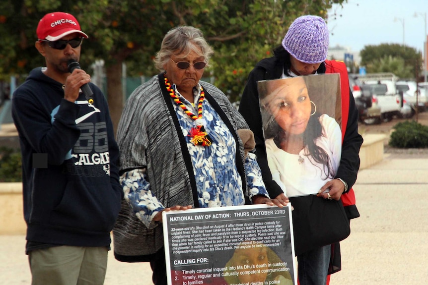 Relatives of Miss Dhu rally in Geraldton
