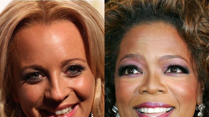 Carrie Bickmore (left) and Oprah Winfrey