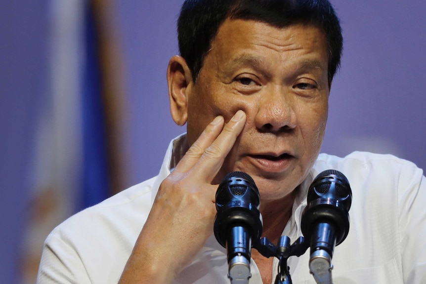 Philippine President Rodrigo Duterte took office in June 2016.