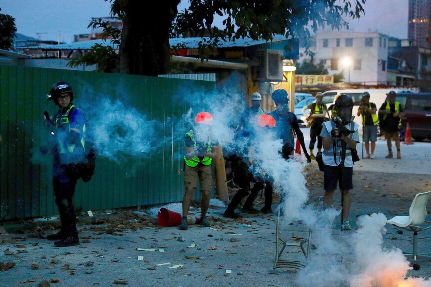 Tear gas and journalists