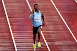 Isaac Makwala runs on his own at world athletics championships