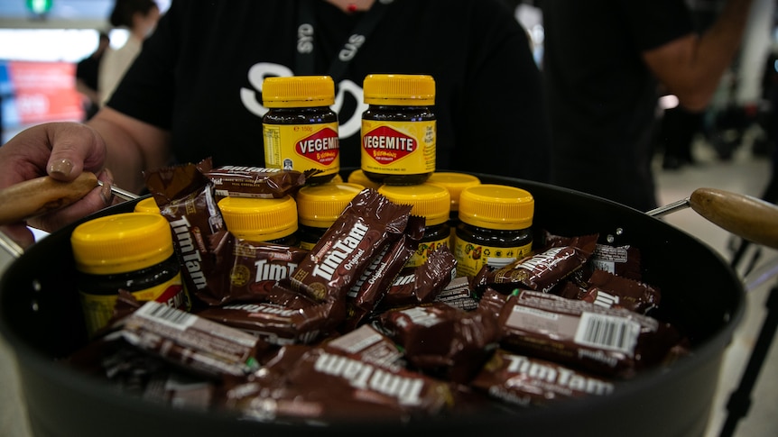 Vegemite and tim tams