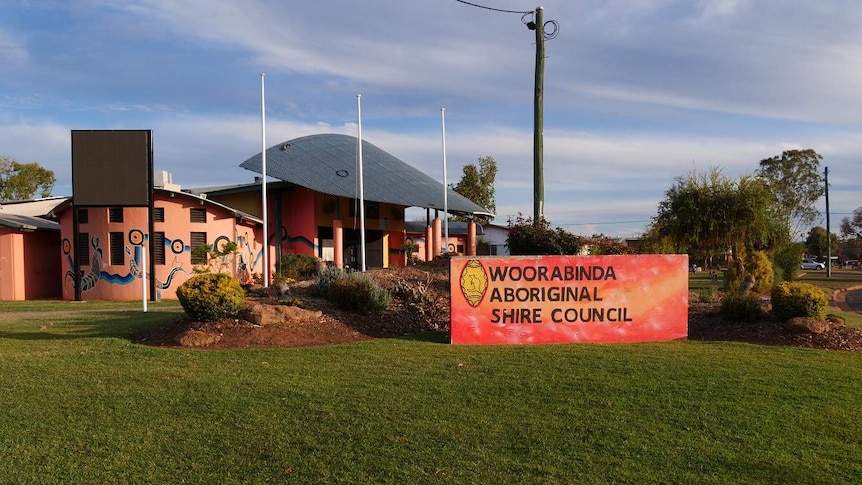 Sign in front of a council building