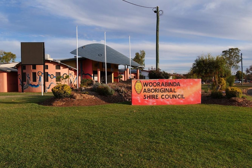 Sign in front of a council building