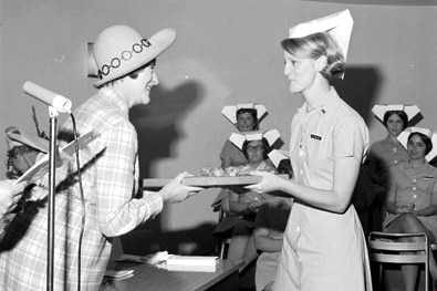 Graduation of King Edward Memorial Hospital nurses, 1970.