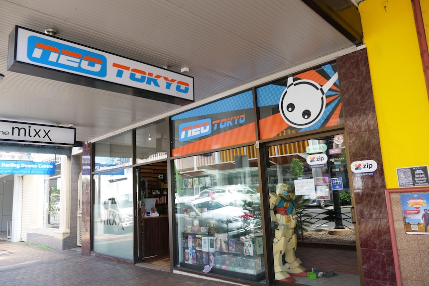 A shopfront on the street in a Queensland city.