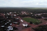 An aerial image of a remote community in the Northern Territory. 