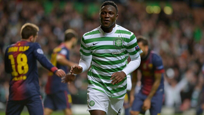 Shock on the cards ... Victor Wanyama opens the scoring for Celtic