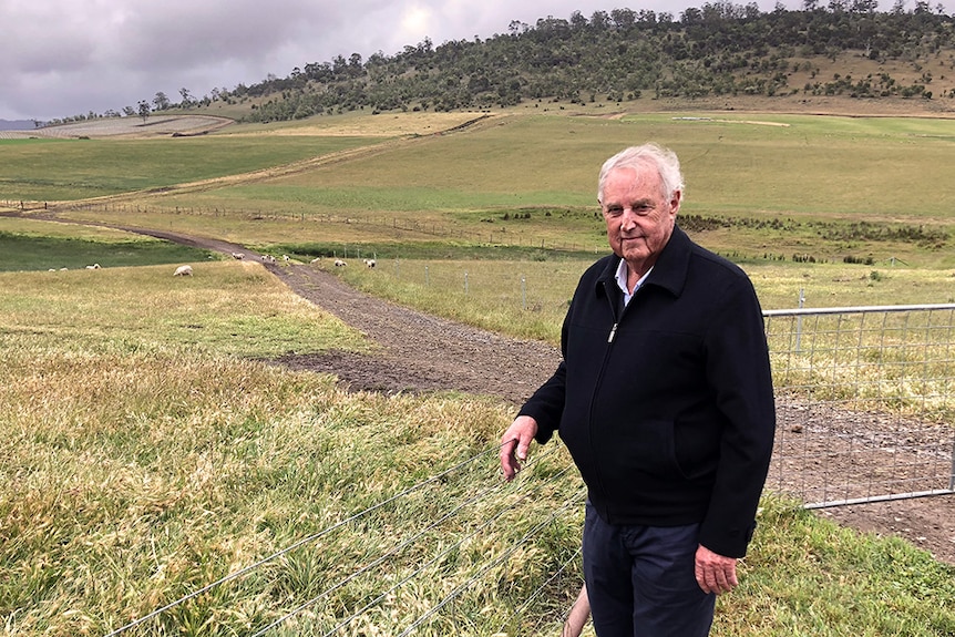 Tasmanian farmer Doug Dickenson