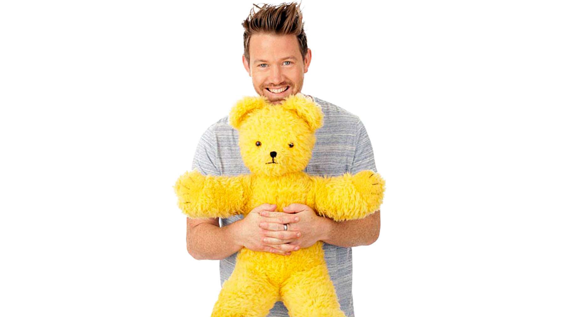 Eddie holding Big Ted