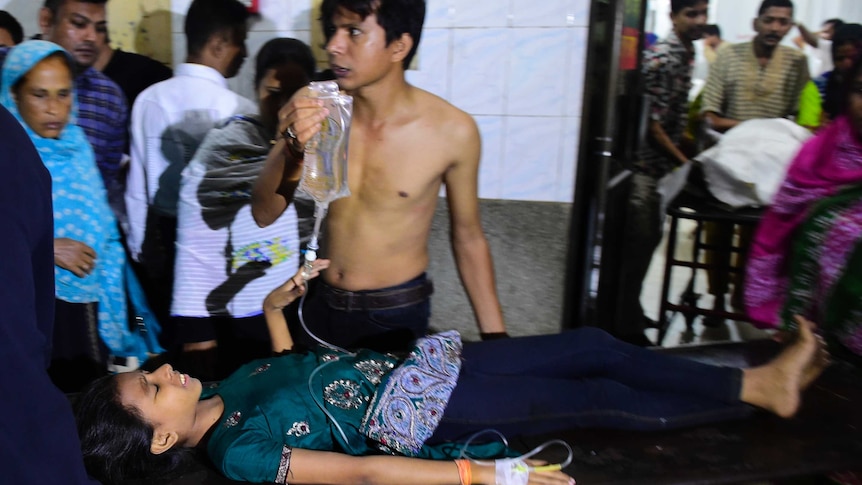 Aftermath of Shiite shrine bombing in Dhaka
