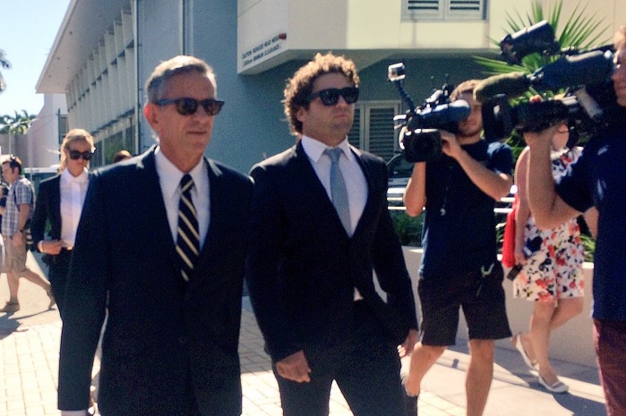 Beau Falloon arrives at court