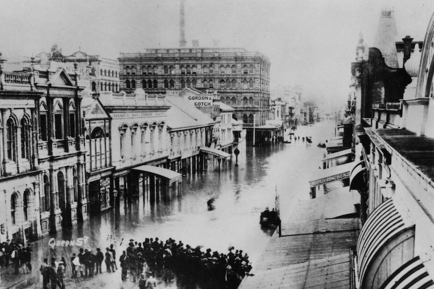 Floodwaters Brisbane 1893