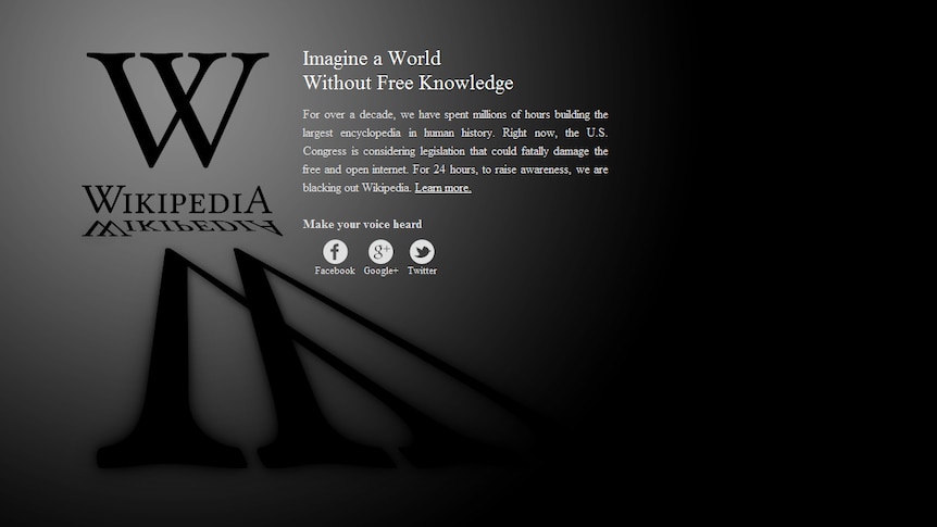 Wikipedia shuts down