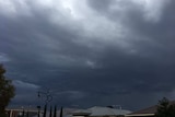 Storm clouds of Point Cook in Melbourne's west.