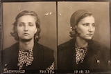 Black and white mugshot of a woman, dated 19-12-33.