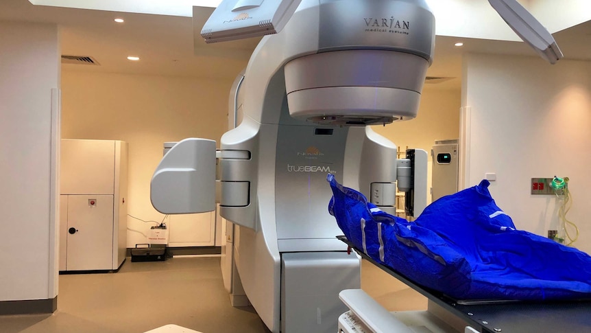 The stereotactic ablative body radiotherapy (SABR) machine at Peter MacCallum Cancer Centre.