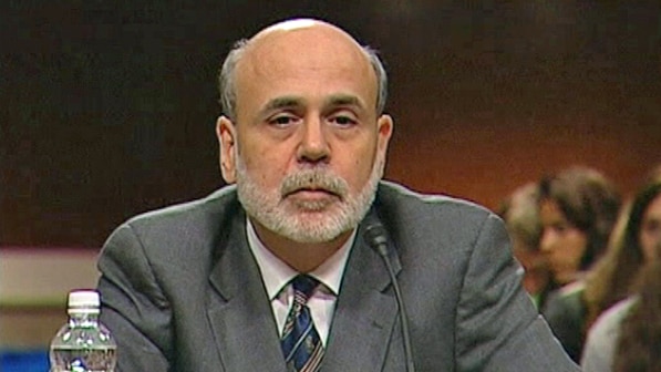 US Federal Reserve chairman Ben Bernanke addresses congress