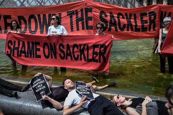 Louvre protest over sackler