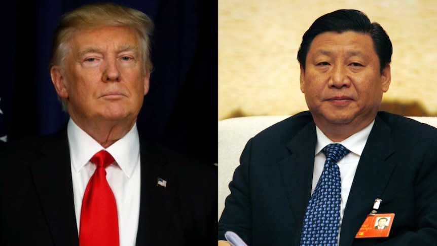 Donald Trump and Xi Jinping