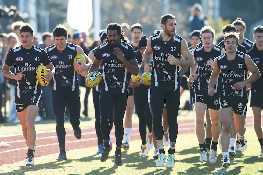 Harry O'Brien trains with Collingwood