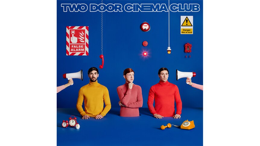 The artwork for Two Door Cinema Club's 2019 album False Alarm