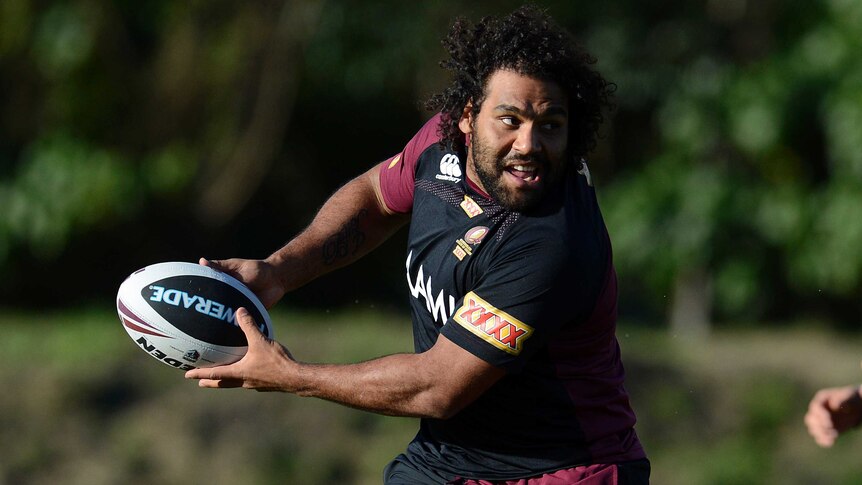 Maroons' Sam Thaiday during training at Coolum on July 11, 2013.