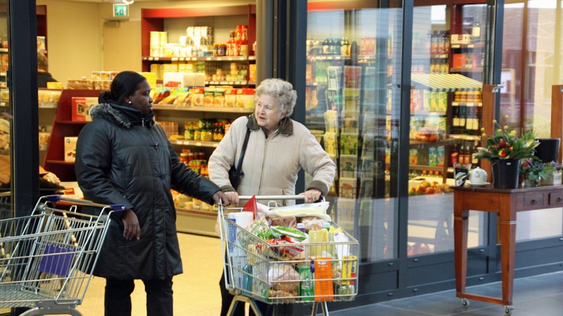 Supermarket at Dutch dementia village