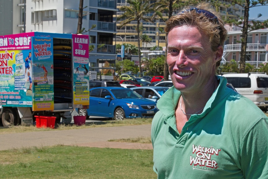 Gold Coast surf instructor Jamo Borthwick
