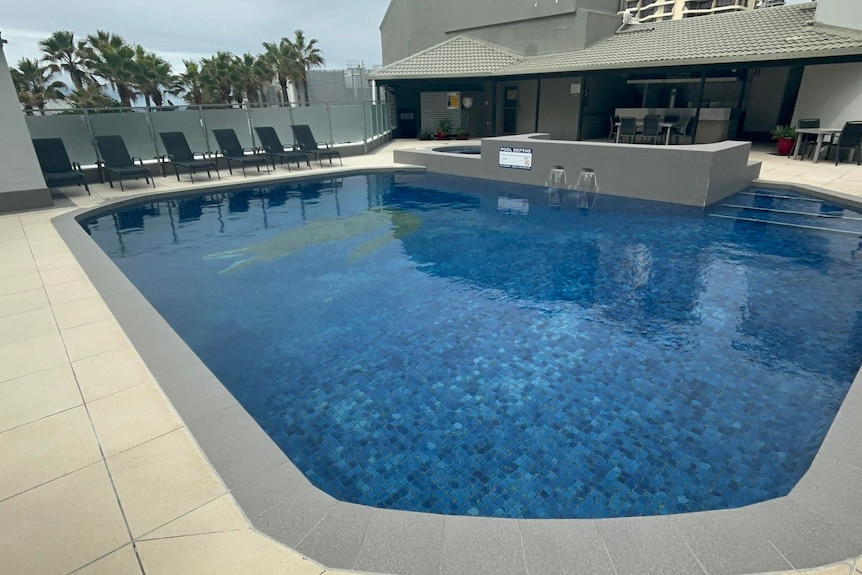 A resort swimming pool