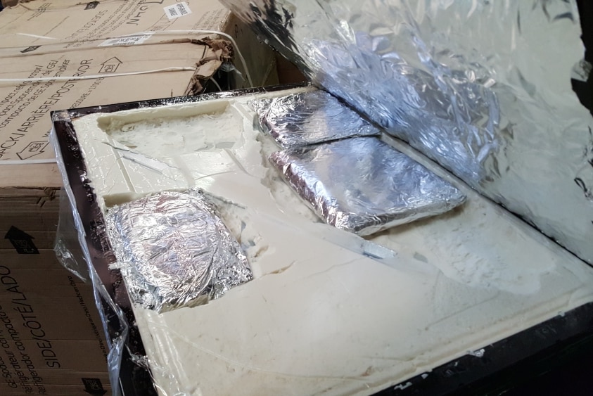 A haul of the drug ice worth more than $15m was found located in refrigerators.
