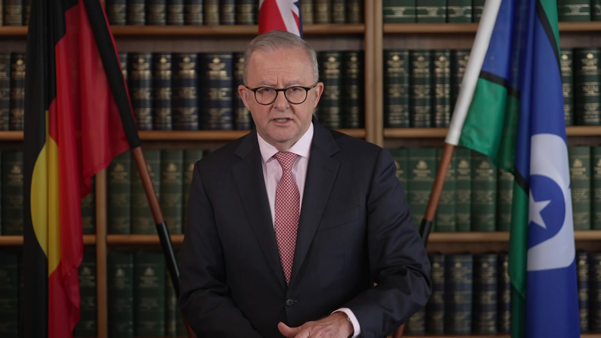 Anthony Albanese says his government is monitoring Tropical Cyclone Narelle.