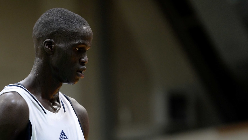 Basketballer Thon Maker at training camp