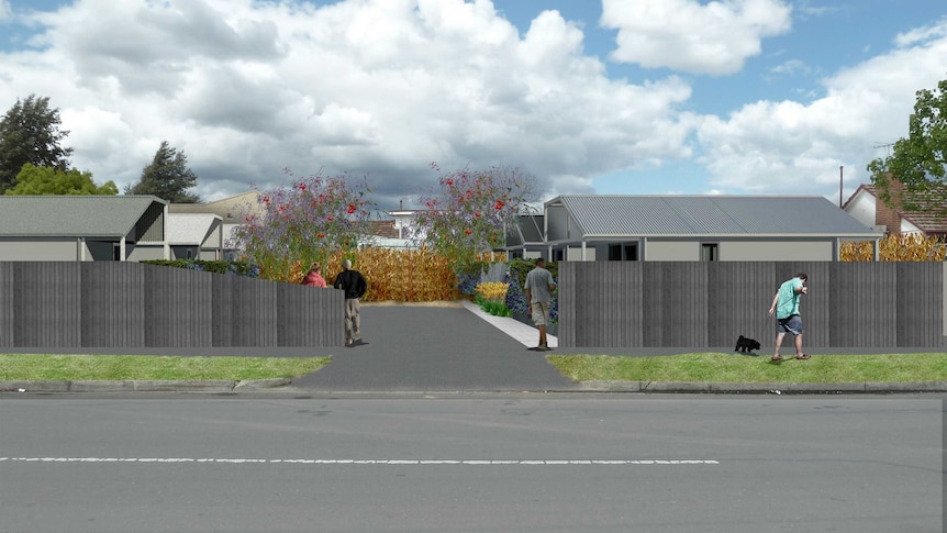 A mock-up of the Ballarat Project in Maidstone and Footscray, Victoria.