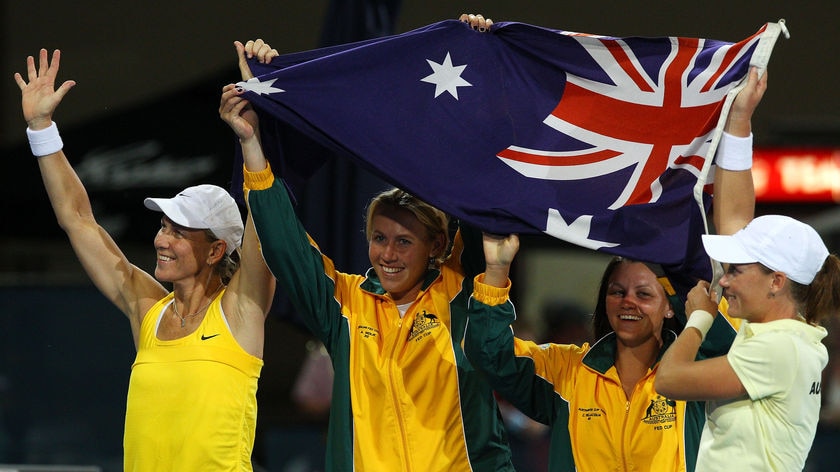 Australians rejoice in Fed Cup win