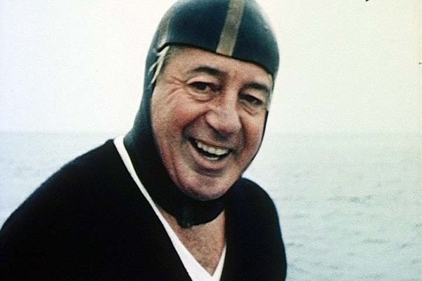 Harold Holt spearfishing off the Great Barrier Reef in 1967.