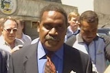 Solomons opposition MP Charles Dausabea Solomons opposition MP Charles Dausabea was denied bail this morning when he appeared in a heavily-guarded court charged with inciting last week's riot.