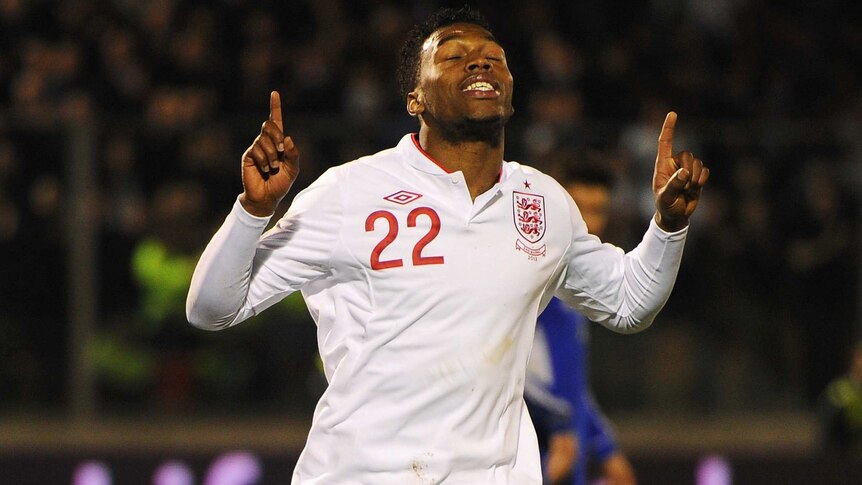 On target ... Daniel Sturridge celebrates his goal