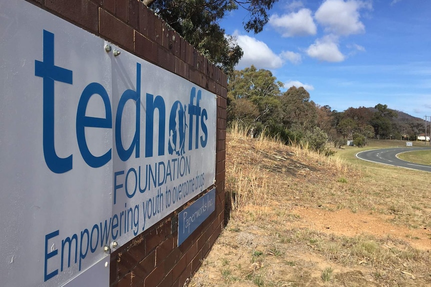 Roadside signage for Ted Noffs foundation clinic