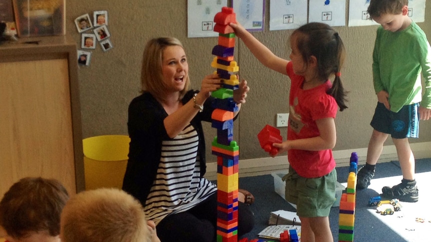 Children learning and playing at the Autism Specific Learning and Childcare Centre.