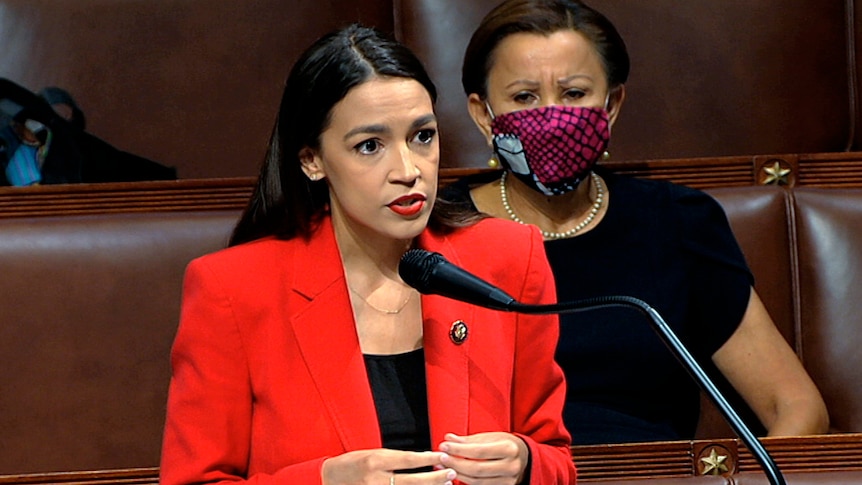 Alexandria Ocasio-Cortez's run-in with Republican congressman sparks condemnation of sexism in US politics